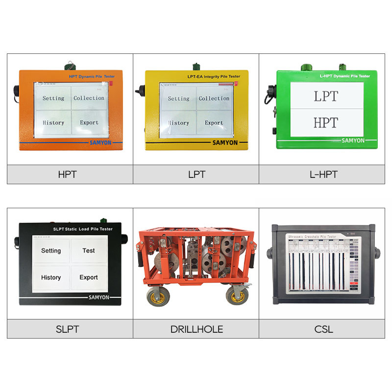 Ultrasonic Pile Testing Equipment 5Channels 100m depth 3.5kg For Large Diameter Bored