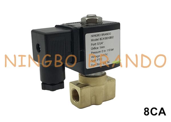 140 bar High Pressure Brass Solenoid Valve For Water Air 1/8'' 1/4'' 3/8'' 24V
