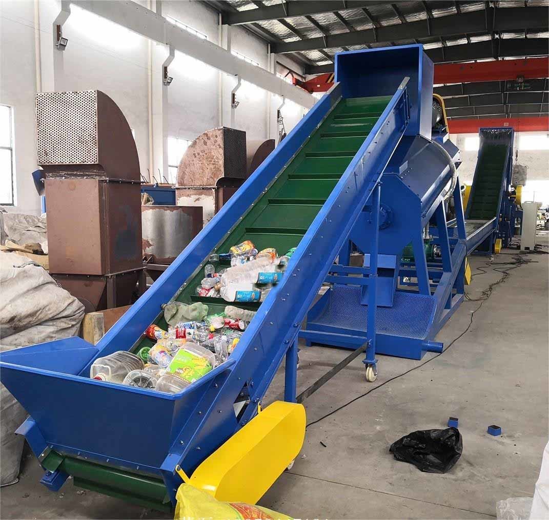 Water Scrap PET Bottle Crushing Plant Waste Plastic Recycling Machine
