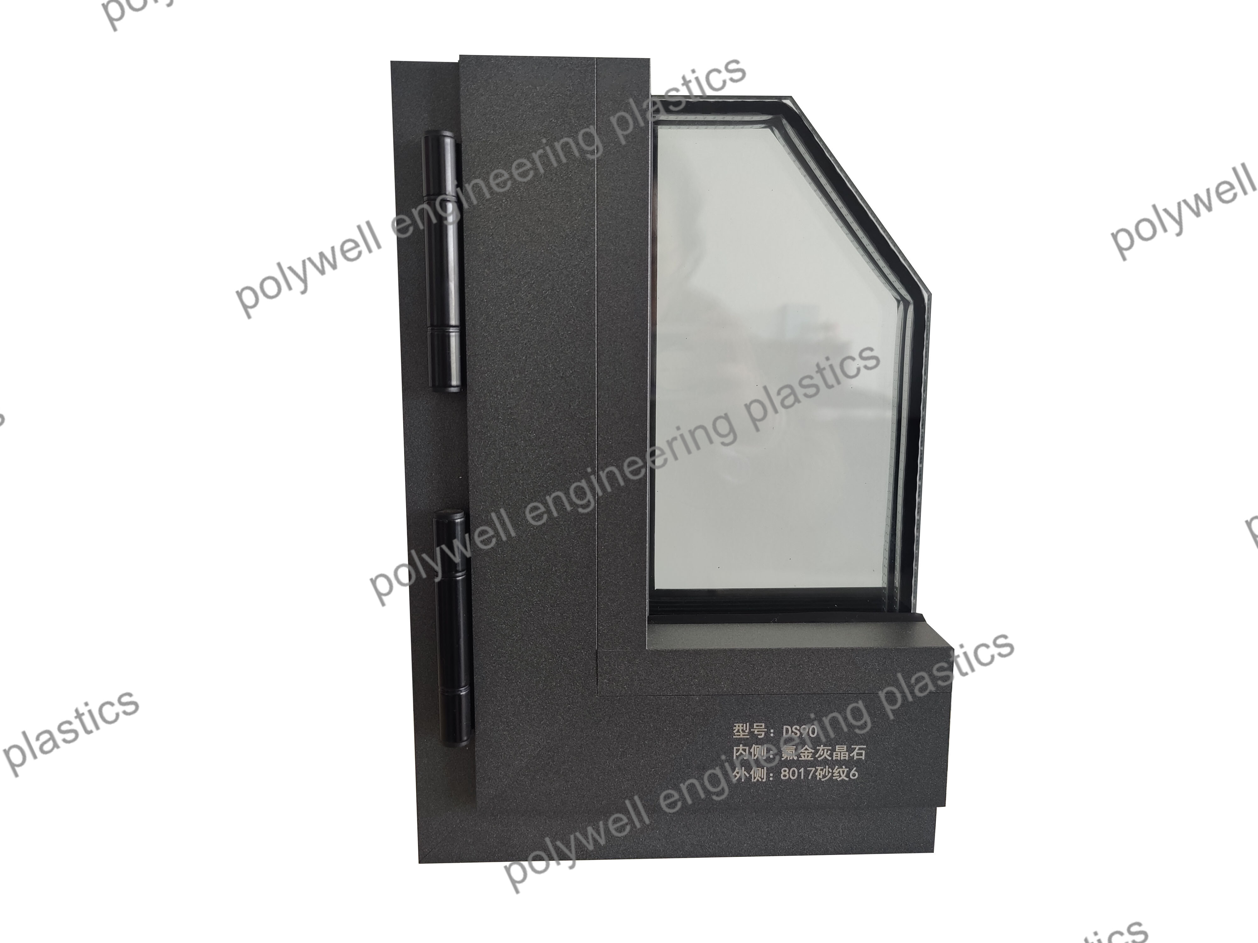 Turn Oriel Aluminium System Window PVDF Vertical Fold Up Glass Tilt