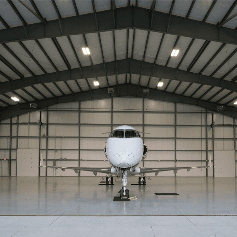 Prefab Steel Warehouses Buildings / prefabricated Hangar Buildings Quick Steel Structure Warehouse