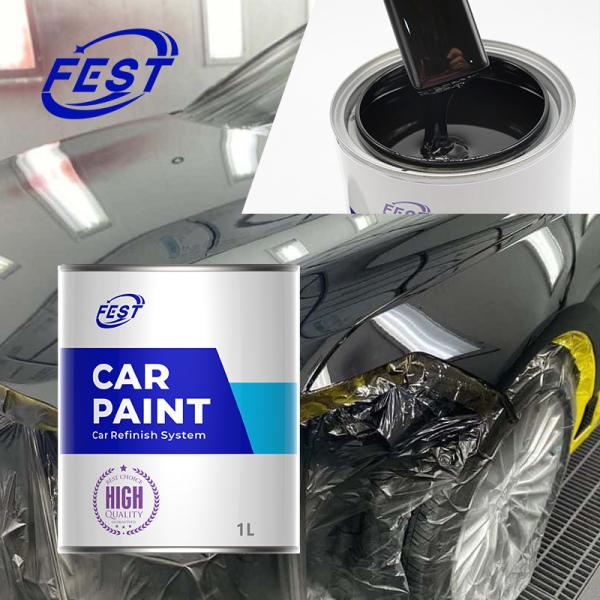 Automotive Body Coating Car Paint 1K Black Solid Color Basecoat for Auto