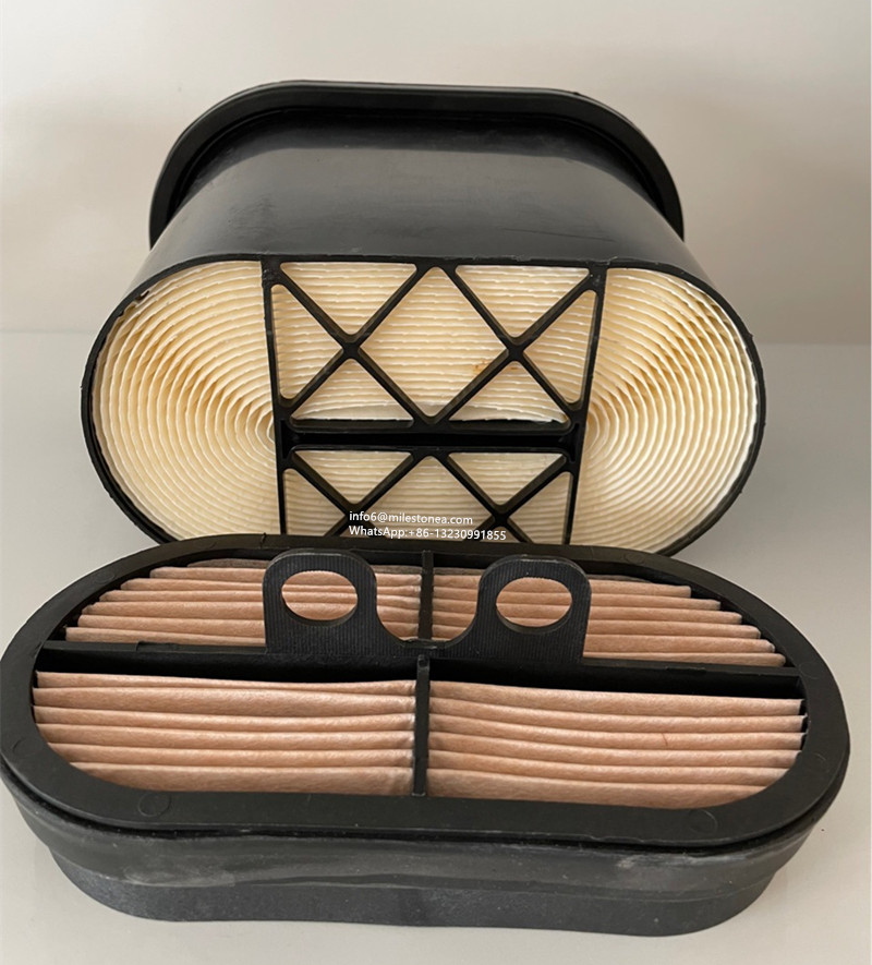 Construction machinery excavator honeycomb air filter P608533 P600975 for engine part