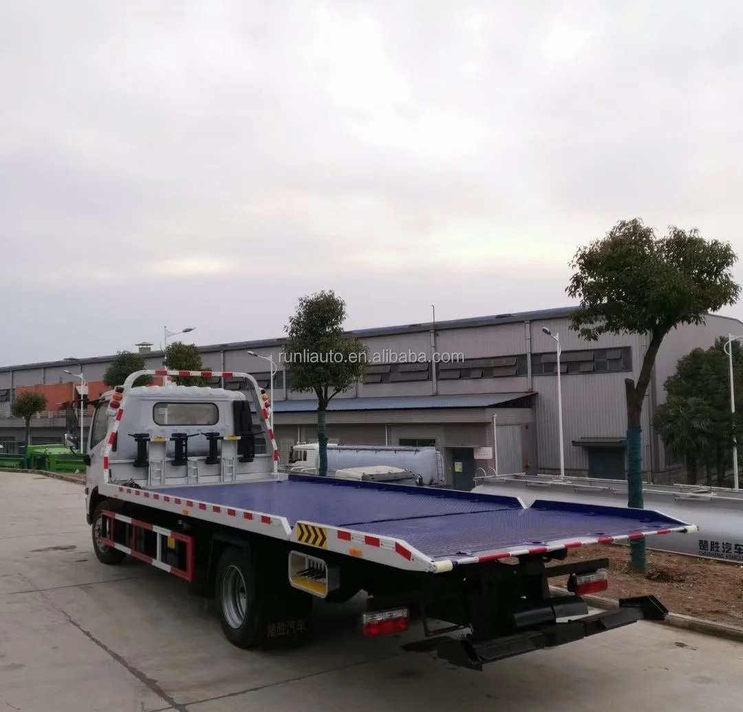 DFAC DongFeng Heavy Duty Tow Truck Wrecker Flat Bed Recovery Truck Tow Truck