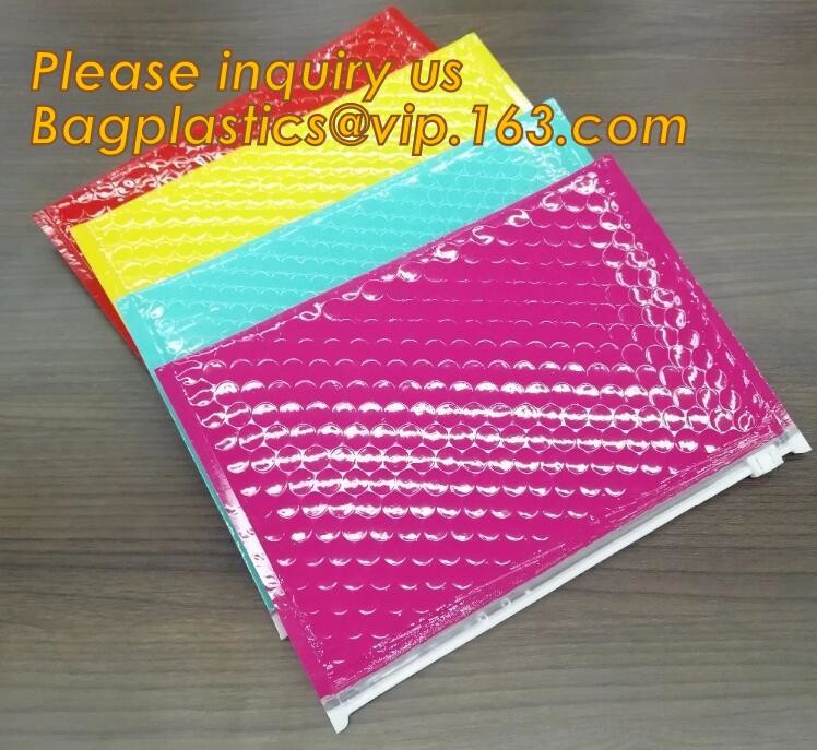 Custom Bubble Zip lockkk Packaging Bag Slider Padded Bag,Anti Shock Plastic PE Material Mailer Zip Lock Padded Bag /Slider
