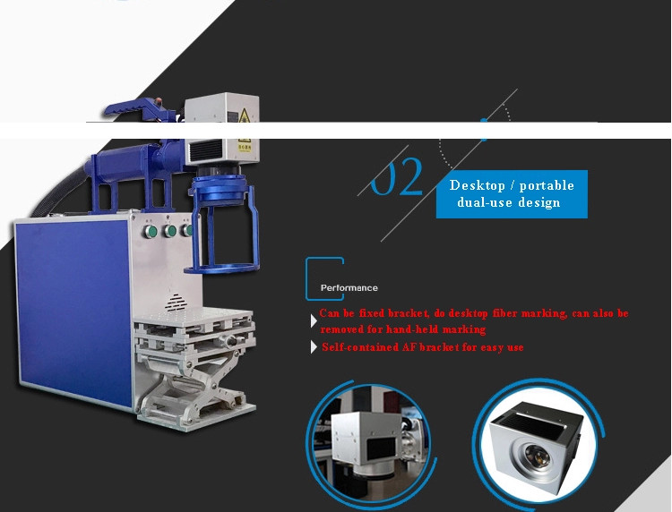 Portable Handheld Model Fiber Laser Marking/Engraving And Printing Machine For Stainless Steel/Metal Bottle