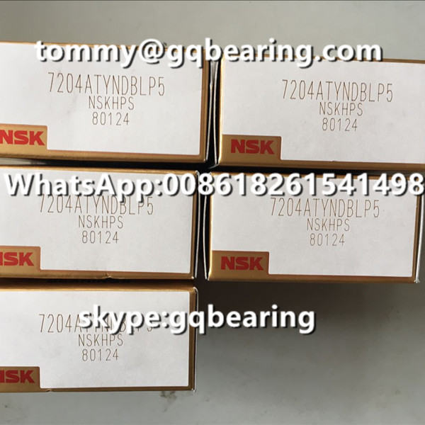 P5 Precision Light Preload NSK 7002ATYNDBLP5 Angular Contact Ball Bearing