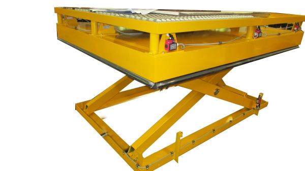 Single Scissor Lift Table with Universal Ball Stationary and 500kg Carrying