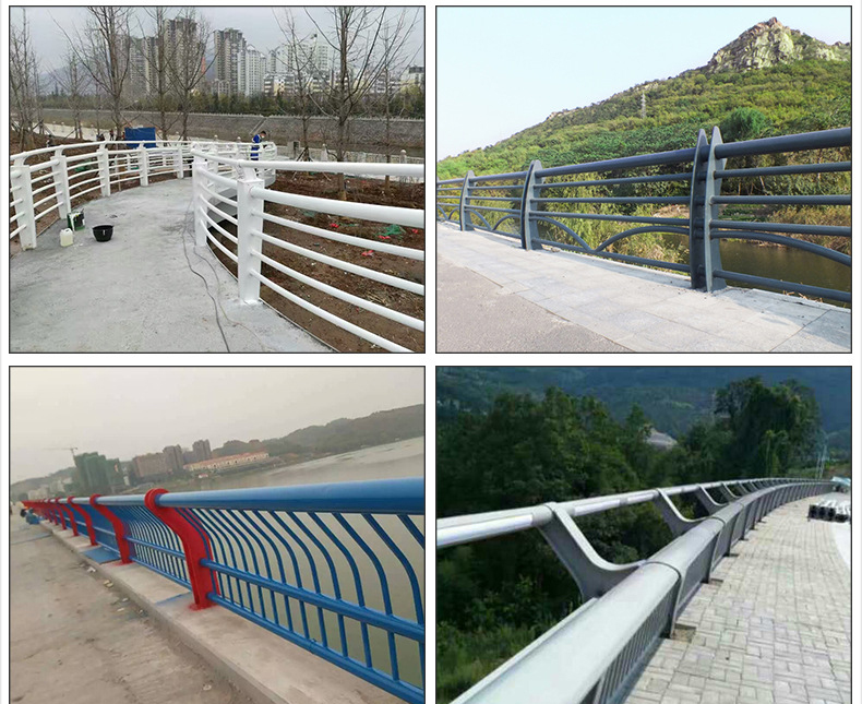 Hot Dipped Galvanized Stainless Steel Q235 Q345 Bridge Guardrails