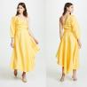 Buy cheap Fashion Asymmetrical Clothing One Shoulder With Long Sleeve Woman Maxi Dress from wholesalers