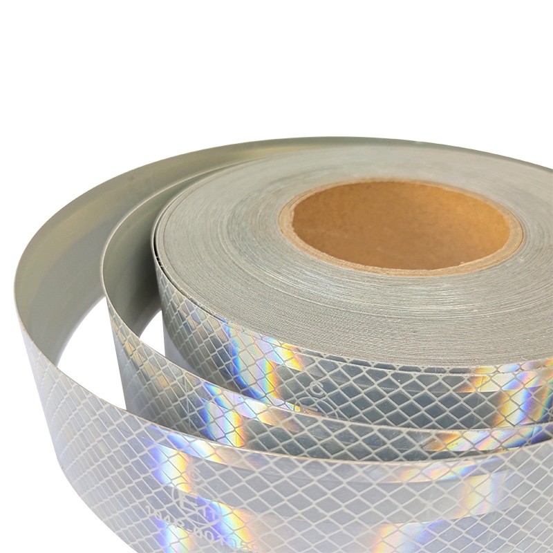 Metalized Hi Vis Adhesive Tape Reflective Tape For Trailers Customized