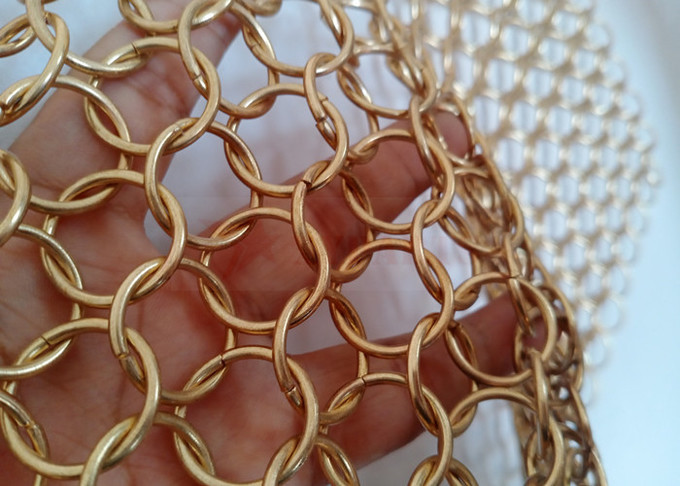 12 Mm Hanging Stainless Steel Chainmail Curtain For Exterior Wall Cladding