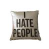 Buy cheap Wholesale Printing Personalized Logo I Heat People Pillow Cases For Sofa or Car from wholesalers