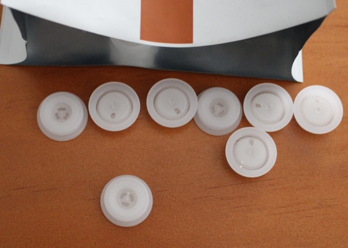 Round Shape Silicone One Way Valve Diminished Air Pressure For Pet Animal Feeding Food Foil Packs