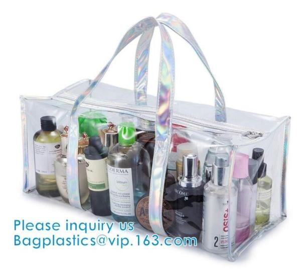 PVC Travel Makeup Toiletry Storage Bag, Large Capacity Tote Bag, Cosmetic