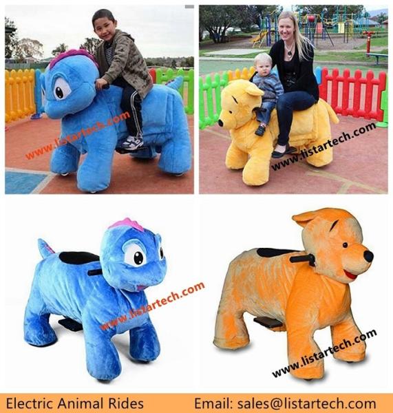 Wholesale Plush Electric Animal Rides, Walking Animal Rider, Battery Animal