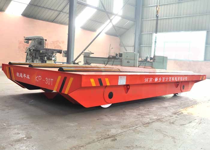 Motorless 25t Forklift Material Transfer Carts On Turning Rails Customised Size