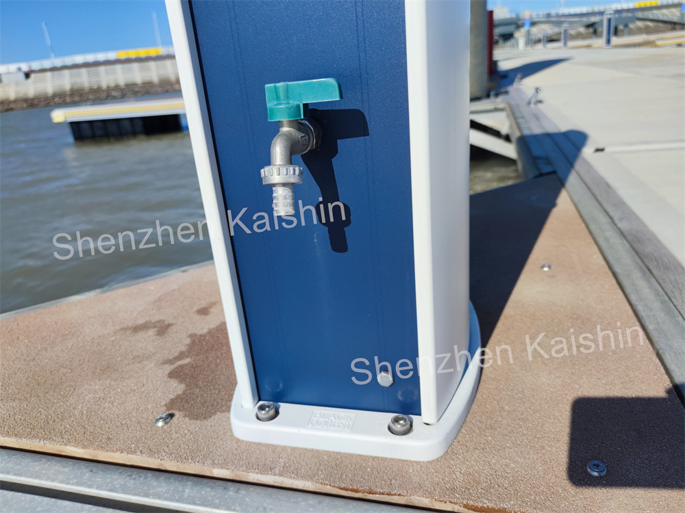 Marina Floating Dock Water Power Electricity Service Pump Station Jetty Pedestal Marina Marine Bollards Service Pedestal