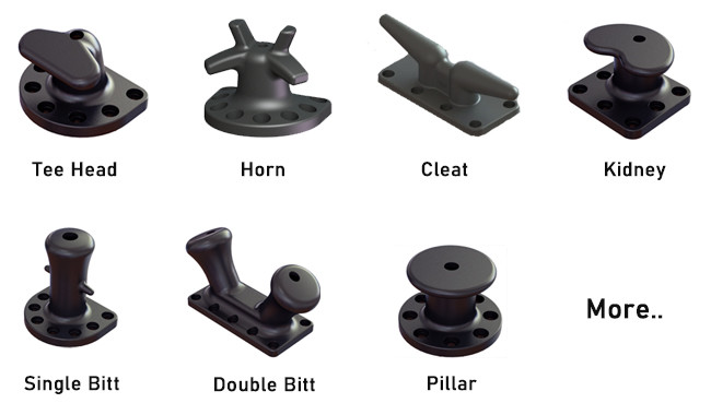 PIANC Standard Mooring Bollards Cast Steel 30 Tons For Dock Boat