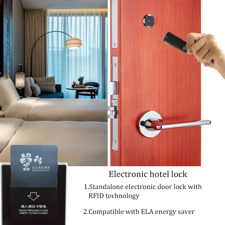 Safe Electronic Smart Hotel Lock / Hotel Room Security Door Locks
