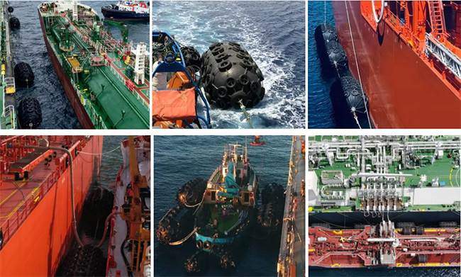 Floating Iso17357 Pneumatic Rubber Fender 80kpa Sts Operations