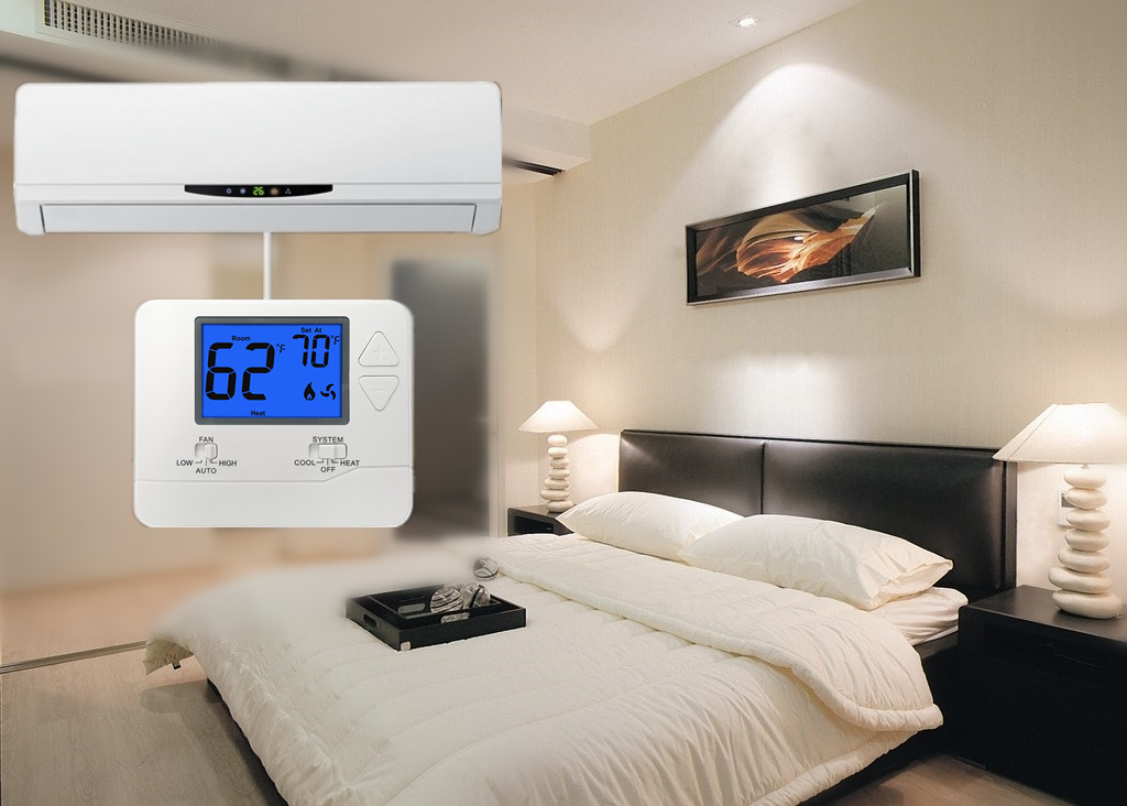 Wired Non Programmable PTAC Thermostat With NTC Sensor