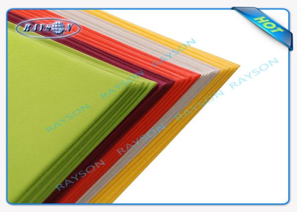 Colorful Disposable PP Non Woven Tablecloth for Restaurant , Home Use or Retail