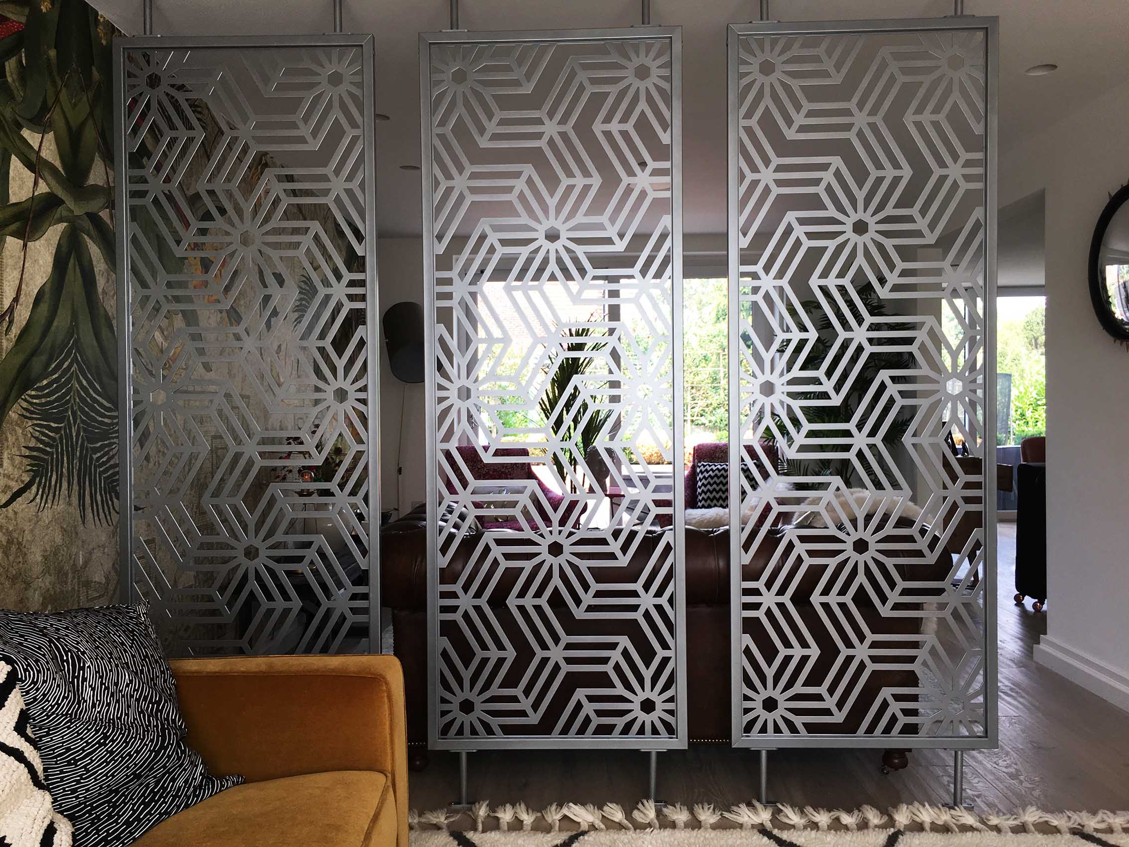 American Style Custom Laser Cut Metal Stainless Steel Wall Panels Partition