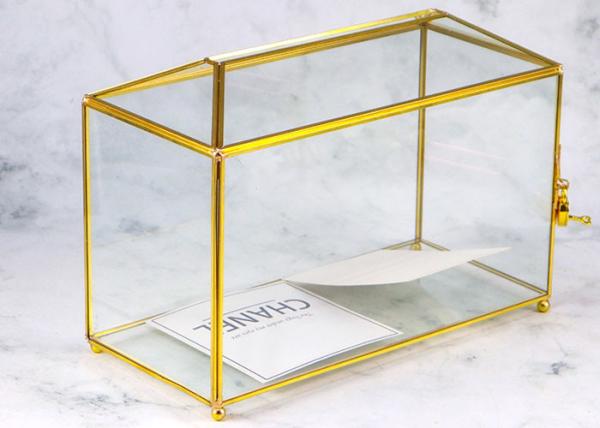 Wedding glass card box collection artifact open lid letter induction box desktop