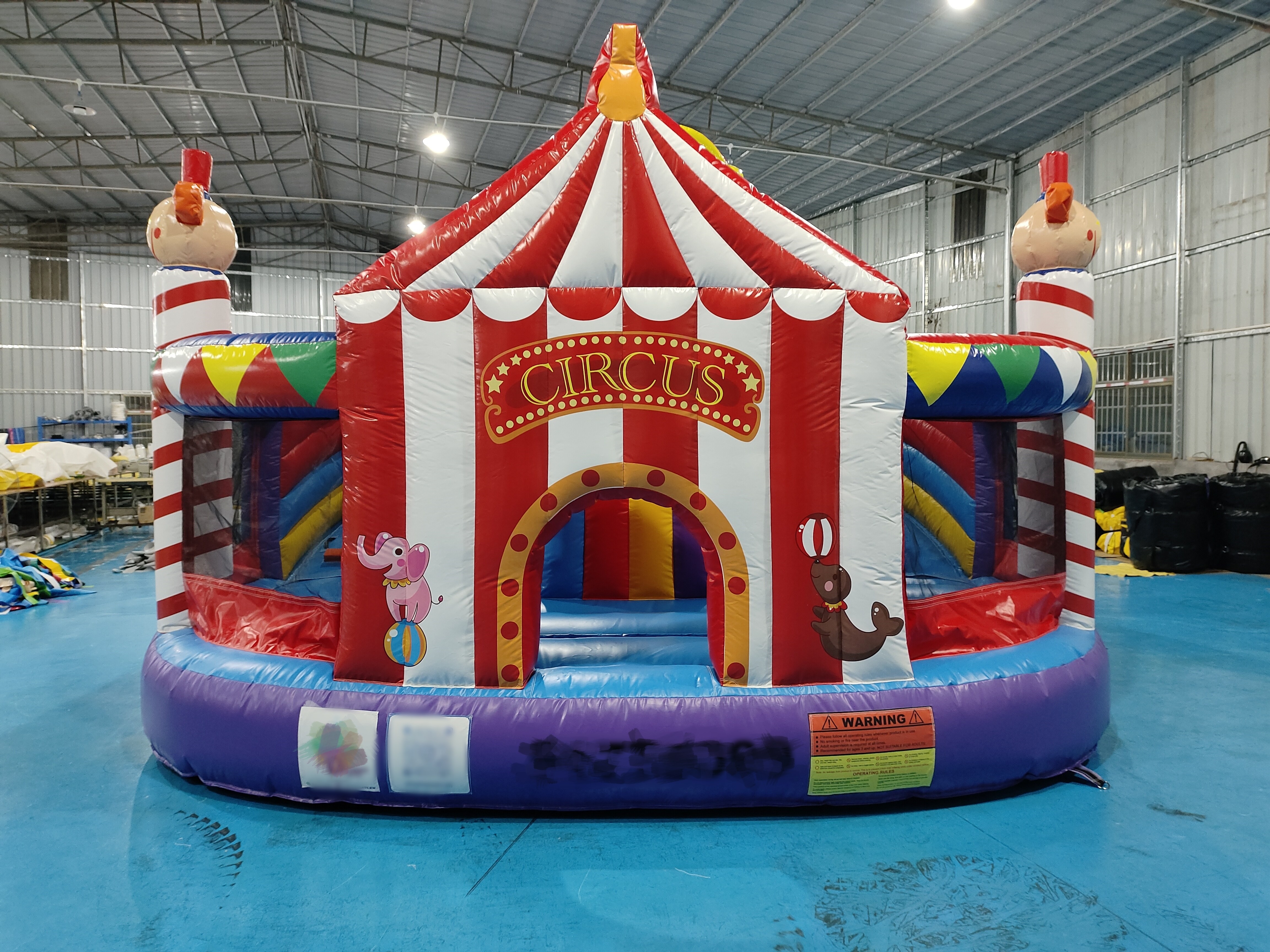 Inflatable Castle Inflatable Bounce House With Slides Clown Circus Inflatable Combo For Party For Kids