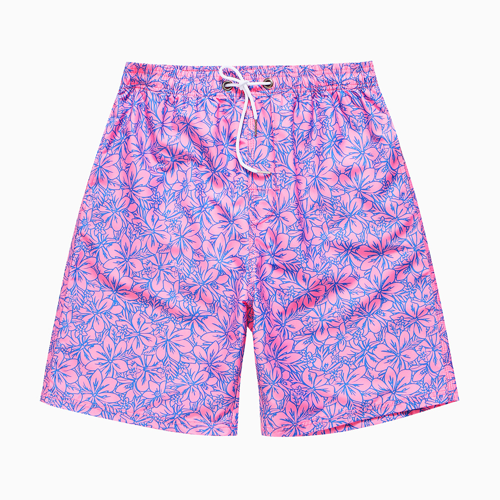Quick Dry Surf Board Men Mid Length Beach Pants Swim Trunks Board Shorts