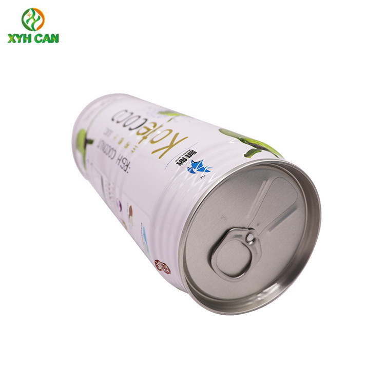 0.25mm Tinplate CMYK Printing Tin Cans for 250ML Beverage SGS