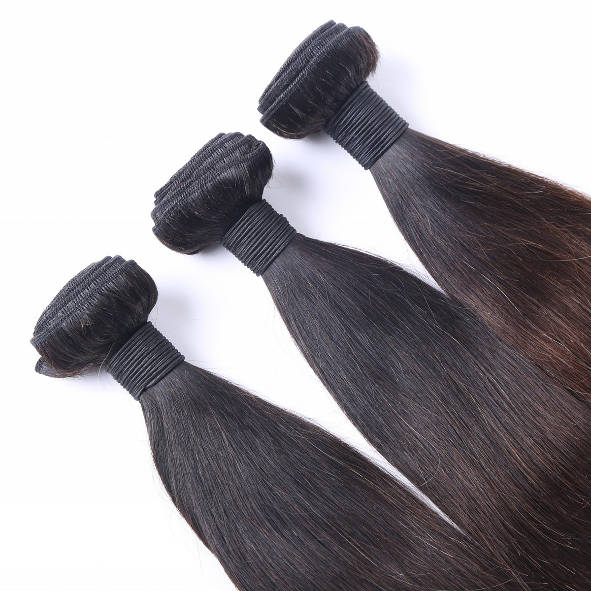 Wholesle Human Hair Extension Ombre 3 Color Thick Hair Unproduced Peruvian Hair Weft