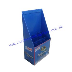 Cardboard display stand with dump bin