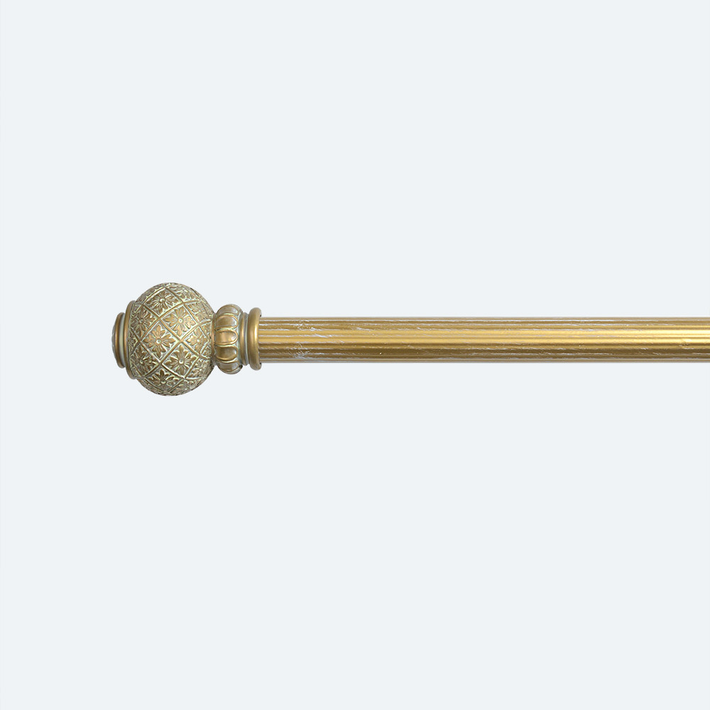 16mm Curtain And Rod Set Double Aluminum Alloy Curtain Decorative Finials