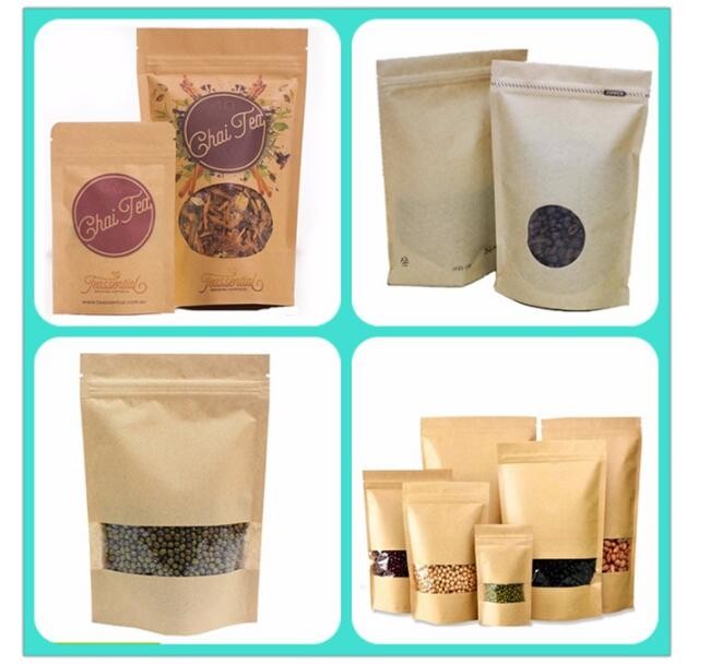 Best Price Food Grade Customized Size Print Coffe Bean Kraft Paper Bag Packaging Of Coffee