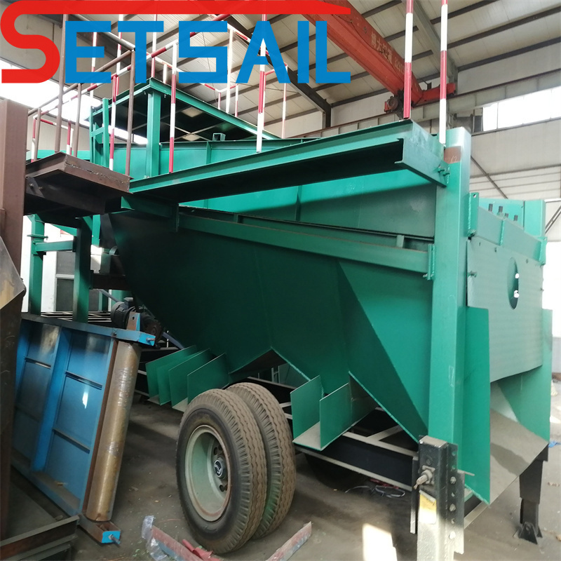 Reasonable Design Land Gold Mining Equipment with Agitation Chute