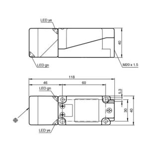 Pepperl+Fuchs NBB15-U1-A0-T Inductive Proximity Sensor 15mm Range 10-30V DC IP67