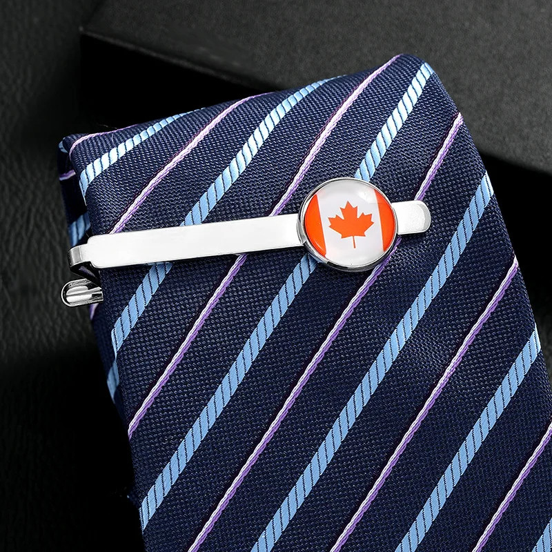 Men Tie Bar Pin 287 Country Flag Design Personalized Tie Clip With Customized Logo