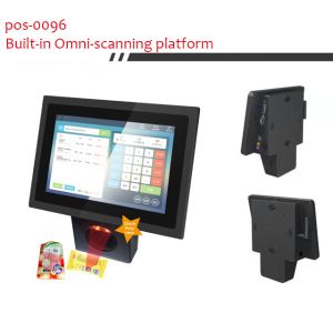 Supermarket Shop 10.1inch Touch Screen Checker with Built-in Barcode Scanner and