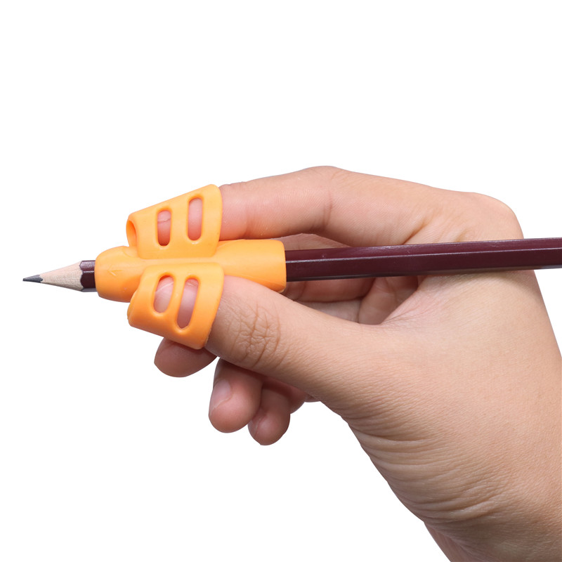 Children Silicone Rubber Pencil Holder Soft Handwriting Assisted