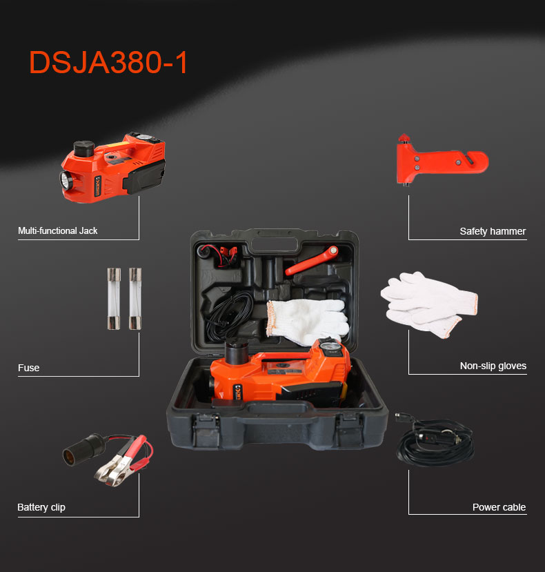 Electric Hydraulic Floor Jack And Tire Inflator Pump , 12V hydraulic car jack