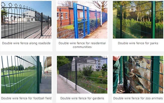 Horizontal Welded Twin Wire Mesh Fencing 868/656/545