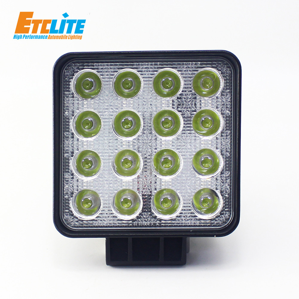 72W Rechargeable LED Automotive Work Light , 24V Cree Led Tractor Lights