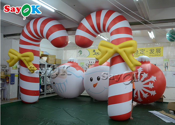 2.5m 8.25ft Inflatable Holiday Decorations Christmas Candy Cane