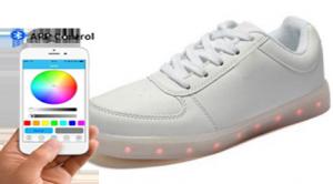  Youth Students Light Up Dance Shoes , USB Rechargeable Light Up Shoes App Control Manufactures
