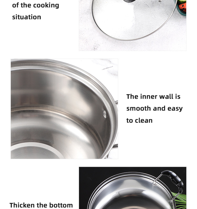 Hot Sale 10 Piece Stainless Steel Cookware Soup Pot Set Stock Pots Cooking Ware Set Cooking Pot Set