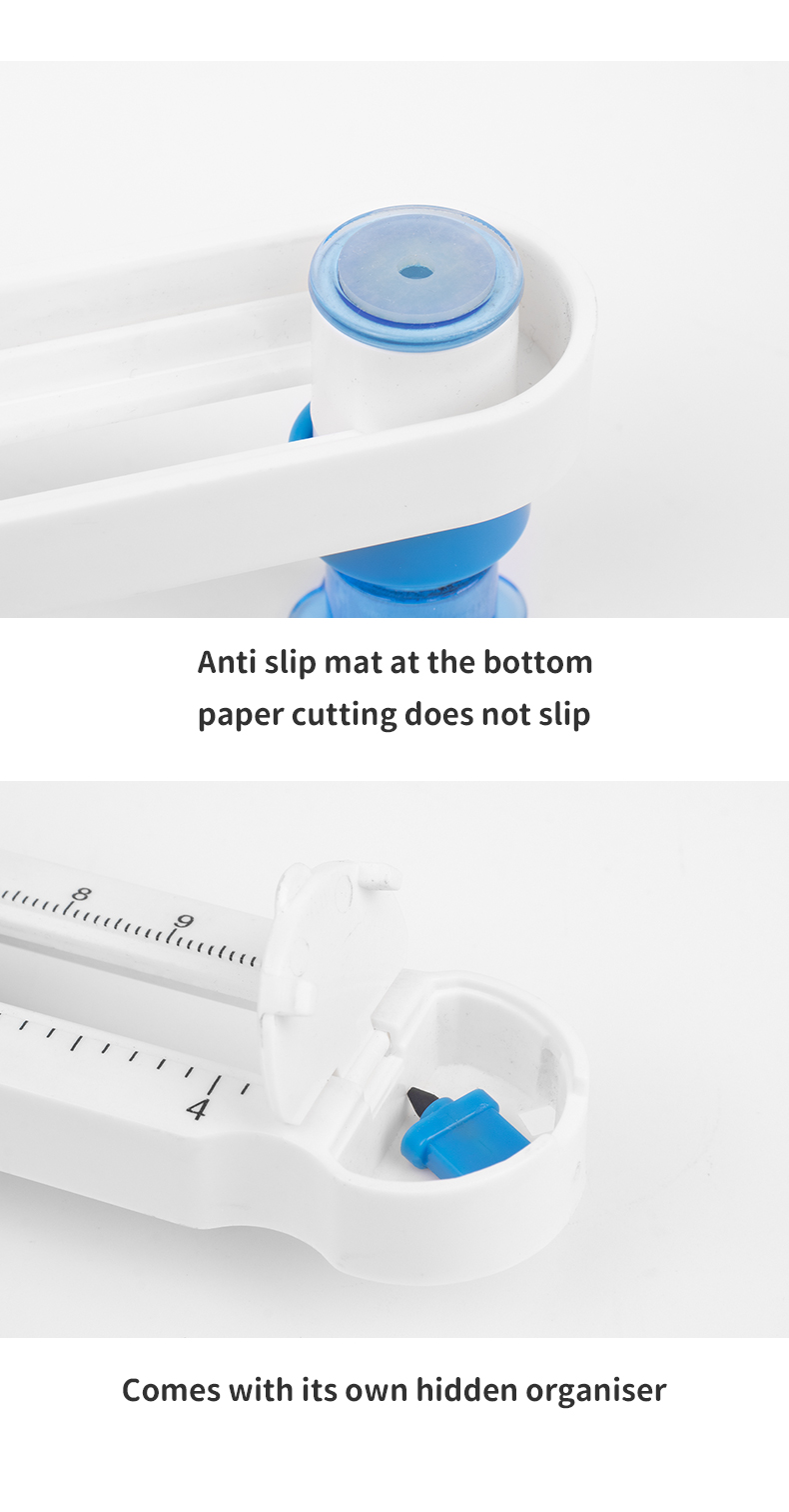 Metal Plastic Circle Paper Trimmer Zequan 360 Mini Round Paper Cutter for Multiple Sizes