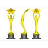 Buy cheap Custom Trophy Awards Shiny Gold / Bronze / Silver Plated Type Optional from wholesalers