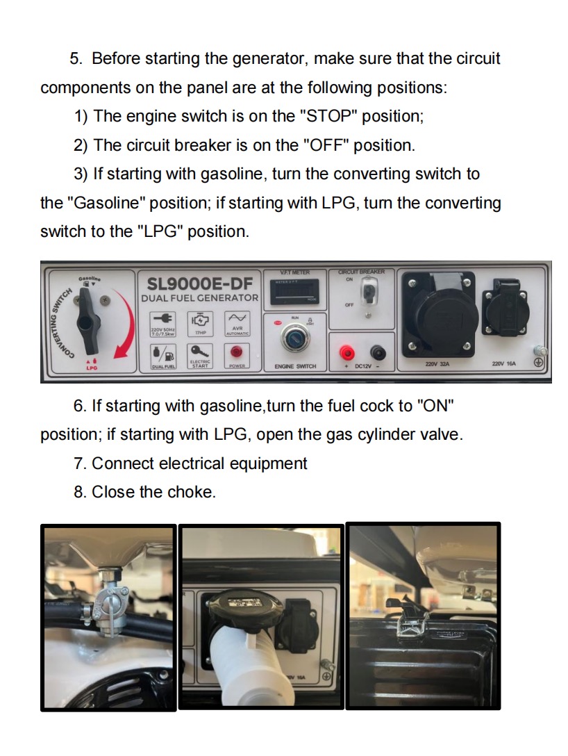 High Reliability Dual Fuel 10kw 12kw Low Operating Costs Inverter Generator
